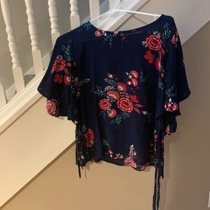 A beautiful blouse, with floral print!